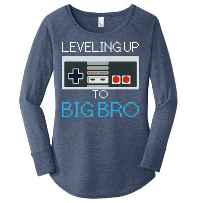 Leveling Up To Big Bro Women's Perfect Tri Tunic Long Sleeve Shirt