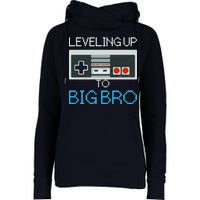 Leveling Up To Big Bro Womens Funnel Neck Pullover Hood