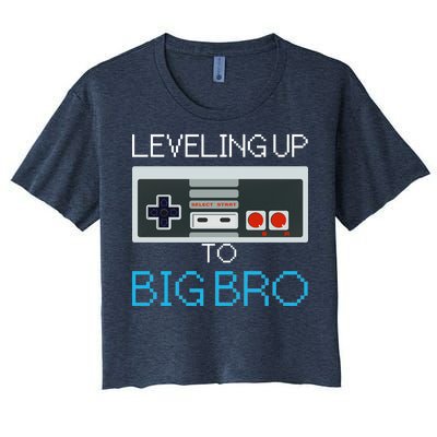 Leveling Up To Big Bro Women's Crop Top Tee