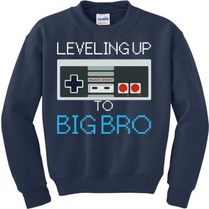 Leveling Up To Big Bro Kids Sweatshirt