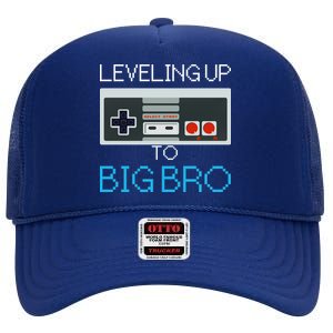 Leveling Up To Big Bro High Crown Mesh Back Trucker Hat