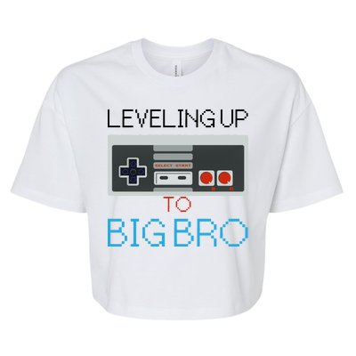 Leveling Up To Big Bro Bella+Canvas Jersey Crop Tee