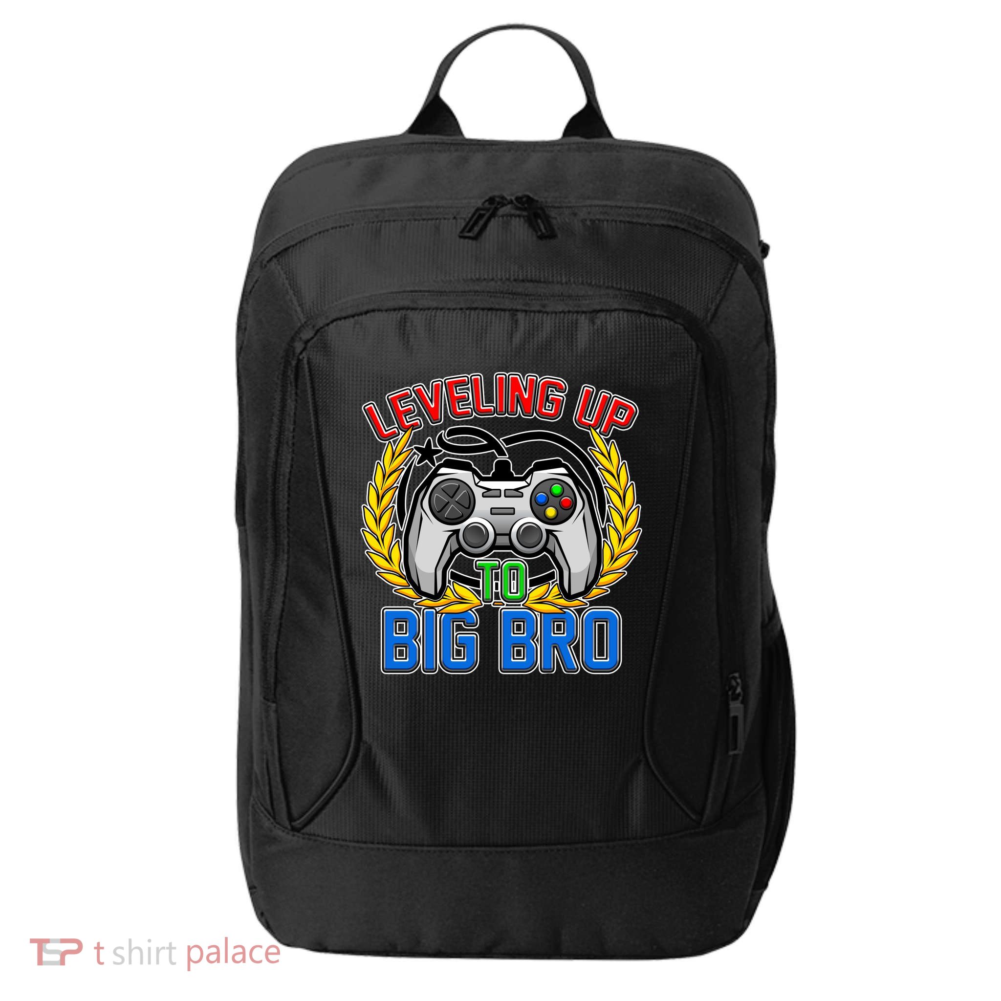 Leveling Up To Big Bro Brother Video Gaming City Backpack
