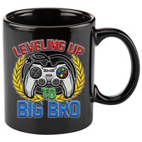 Leveling Up To Big Bro Brother Video Gaming 11oz C Handle Ceramic Mug