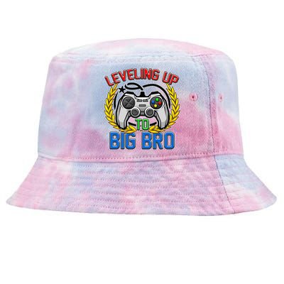 Leveling Up To Big Bro Brother Video Gaming Tie-Dyed Bucket Hat