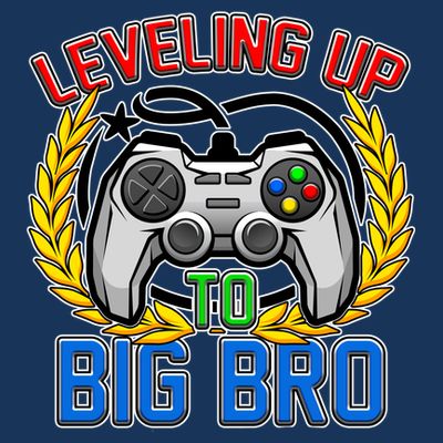 Leveling Up To Big Bro Brother Video Gaming T-Shirt