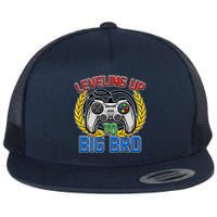 Leveling Up To Big Bro Brother Video Gaming Flat Bill Trucker Hat