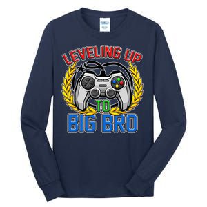 Leveling Up To Big Bro Brother Video Gaming Tall Long Sleeve T-Shirt