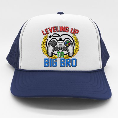 Leveling Up To Big Bro Brother Video Gaming Trucker Hat