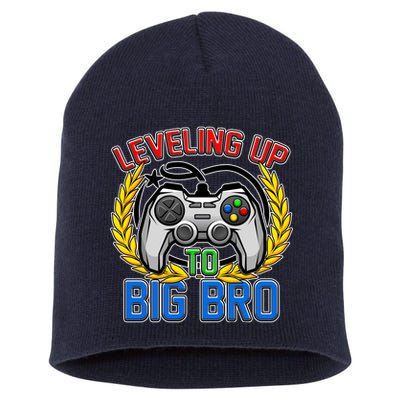 Leveling Up To Big Bro Brother Video Gaming Short Acrylic Beanie