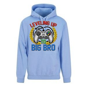 Leveling Up To Big Bro Brother Video Gaming Unisex Surf Hoodie