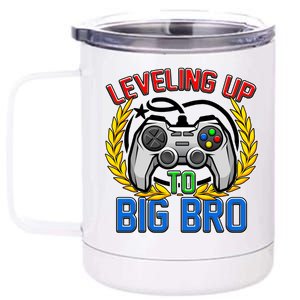 Leveling Up To Big Bro Brother Video Gaming 12 oz Stainless Steel Tumbler Cup