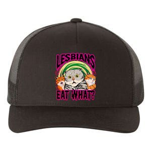 Lesbians Eat What Funny Cats Love Yupoong Adult 5-Panel Trucker Hat