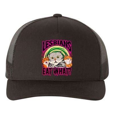 Lesbians Eat What Funny Cats Love Yupoong Adult 5-Panel Trucker Hat