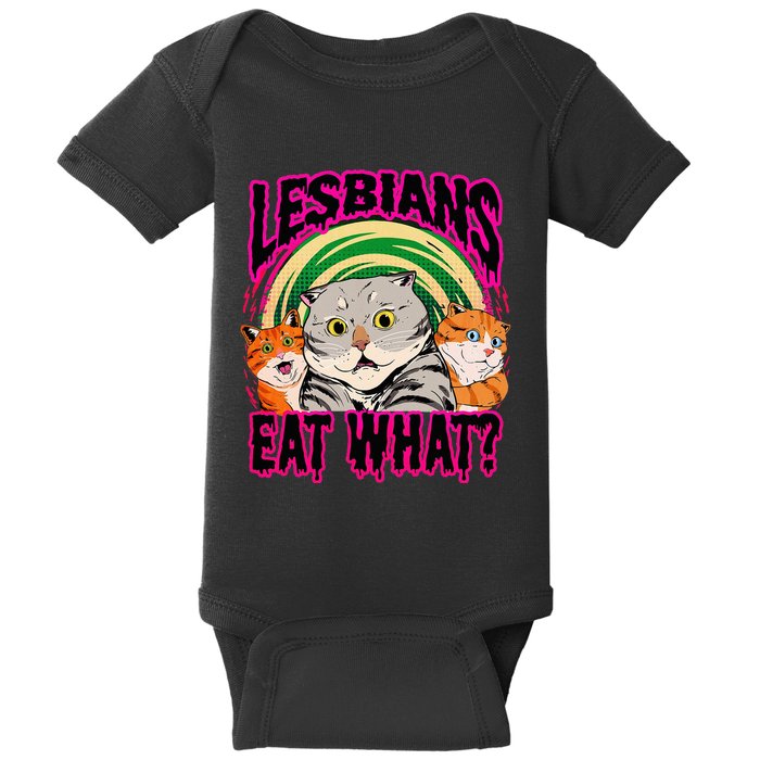 Lesbians Eat What Funny Cats Love Baby Bodysuit