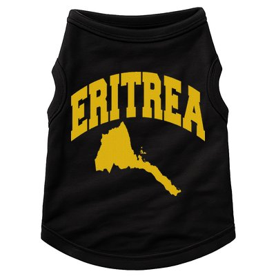 Love Eritrea With Eritrean Map Eritrea Pride Doggie Tank