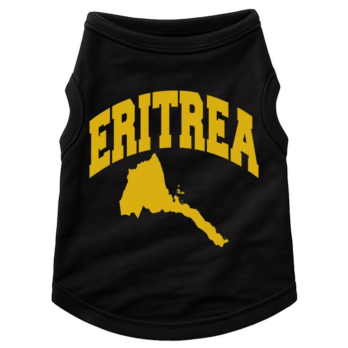 Love Eritrea With Eritrean Map Eritrea Pride Doggie Tank