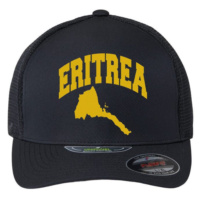 Love Eritrea With Eritrean Map Eritrea Pride Flexfit Unipanel Trucker Cap