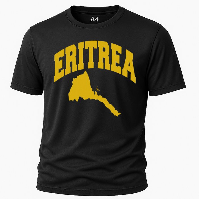 Love Eritrea With Eritrean Map Eritrea Pride Performance Shirt
