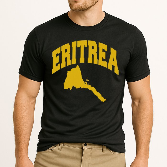 Love Eritrea With Eritrean Map Eritrea Pride Performance Shirt