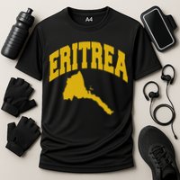 Love Eritrea With Eritrean Map Eritrea Pride Performance Shirt