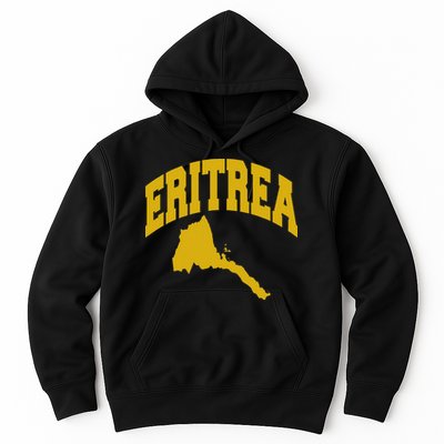 Love Eritrea With Eritrean Map Eritrea Pride Hoodie