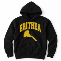 Love Eritrea With Eritrean Map Eritrea Pride Hoodie