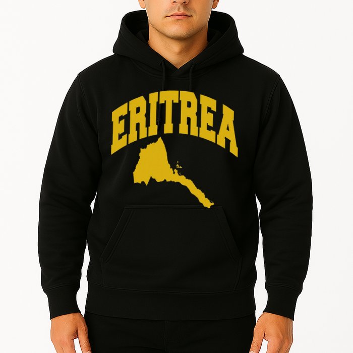 Love Eritrea With Eritrean Map Eritrea Pride Hoodie