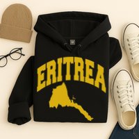 Love Eritrea With Eritrean Map Eritrea Pride Hoodie
