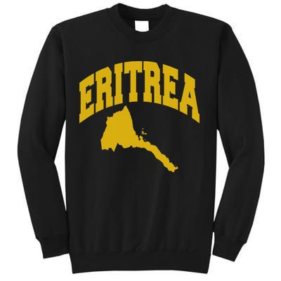 Love Eritrea With Eritrean Map Eritrea Pride Sweatshirt