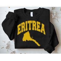 Love Eritrea With Eritrean Map Eritrea Pride Sweatshirt