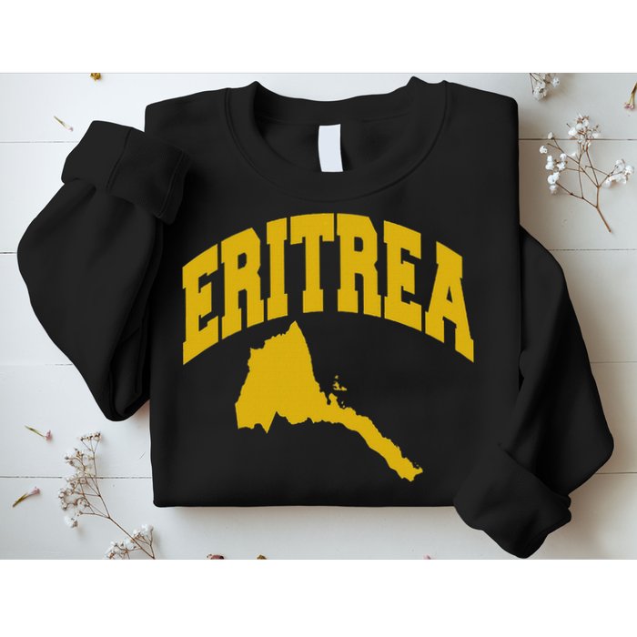 Love Eritrea With Eritrean Map Eritrea Pride Sweatshirt