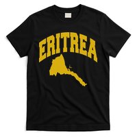 Love Eritrea With Eritrean Map Eritrea Pride T-Shirt