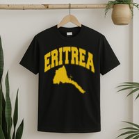 Love Eritrea With Eritrean Map Eritrea Pride T-Shirt