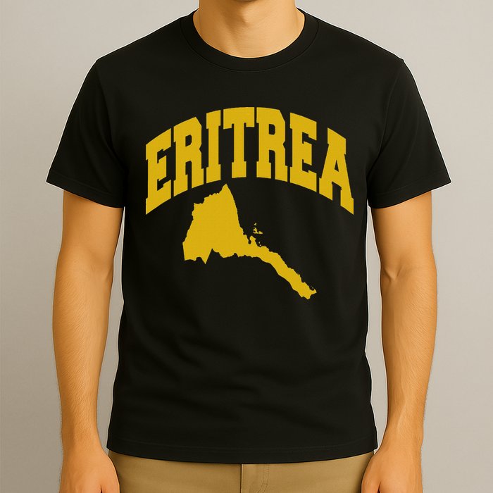 Love Eritrea With Eritrean Map Eritrea Pride T-Shirt