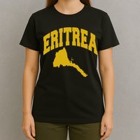 Love Eritrea With Eritrean Map Eritrea Pride T-Shirt