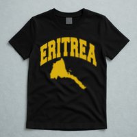 Love Eritrea With Eritrean Map Eritrea Pride T-Shirt