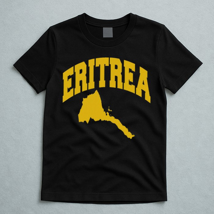 Love Eritrea With Eritrean Map Eritrea Pride T-Shirt