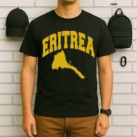 Love Eritrea With Eritrean Map Eritrea Pride T-Shirt