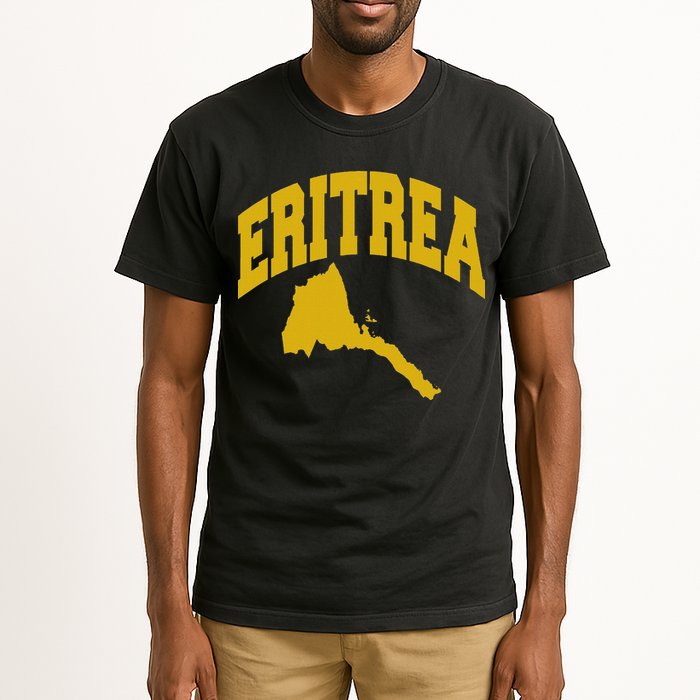 Love Eritrea With Eritrean Map Eritrea Pride Tall T-Shirt