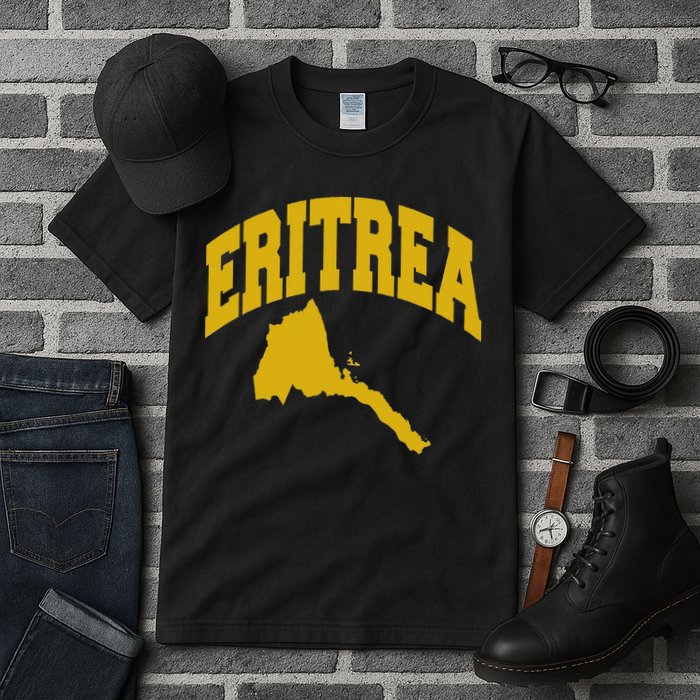 Love Eritrea With Eritrean Map Eritrea Pride Tall T-Shirt