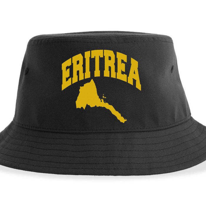 Love Eritrea With Eritrean Map Eritrea Pride Sustainable Bucket Hat
