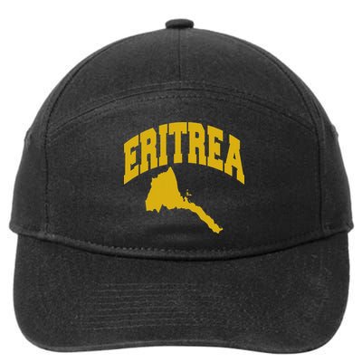 Love Eritrea With Eritrean Map Eritrea Pride 7-Panel Snapback Hat