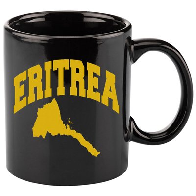 Love Eritrea With Eritrean Map Eritrea Pride 11oz C Handle Ceramic Mug