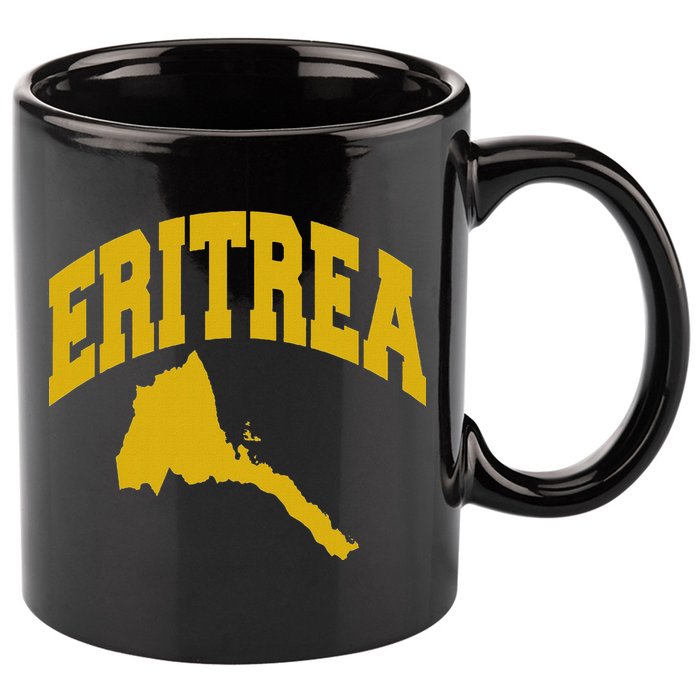 Love Eritrea With Eritrean Map Eritrea Pride 11oz C Handle Ceramic Mug