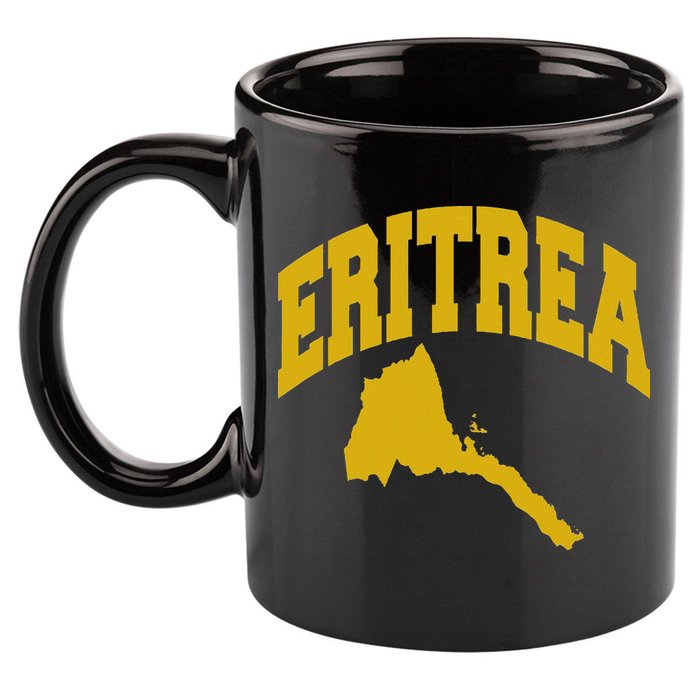 Love Eritrea With Eritrean Map Eritrea Pride 11oz C Handle Ceramic Mug