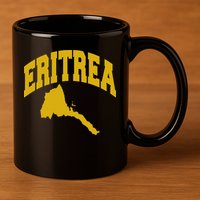 Love Eritrea With Eritrean Map Eritrea Pride 11oz C Handle Ceramic Mug