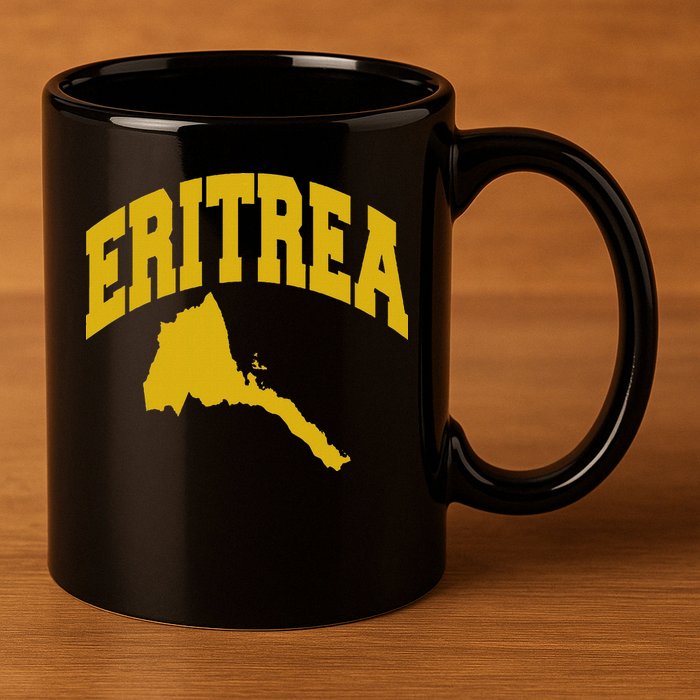 Love Eritrea With Eritrean Map Eritrea Pride 11oz C Handle Ceramic Mug