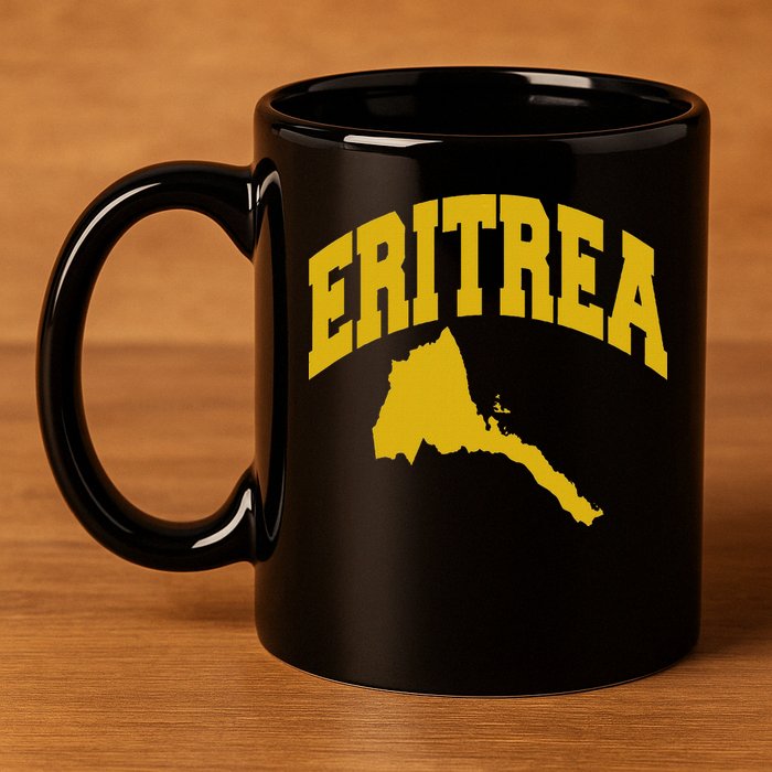 Love Eritrea With Eritrean Map Eritrea Pride 11oz C Handle Ceramic Mug