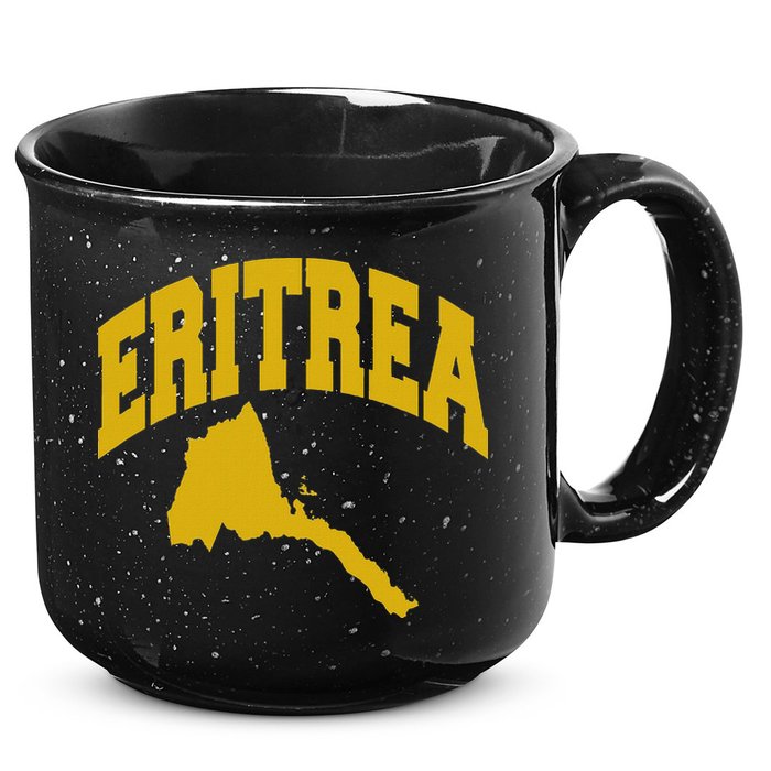 Love Eritrea With Eritrean Map Eritrea Pride 15oz Campfire Ceramic Mug